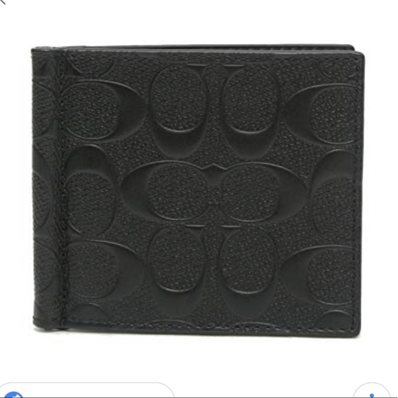 Coach Other - COACH Men’s Money Clip Bill Wallet Signature